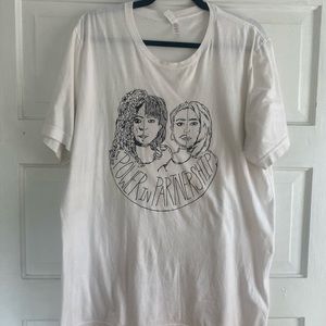 White Men's XL Canvas T Shirt with front graphic